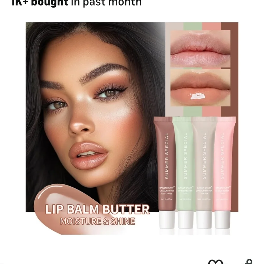 4 PCS Summer Special Lip Butter Balm